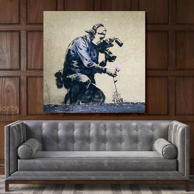 Banksy Style Street Graffiti Art Collection Canvas