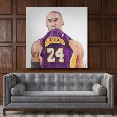 Kobe Bryant Player Photo Print on Canvas