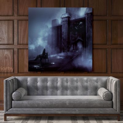 Kids Gaming Wall Art Modern Abstract Gamer Zone Poster Print Canvas with Frame Print Living Room Wall Hanging Mural Artwork Gift