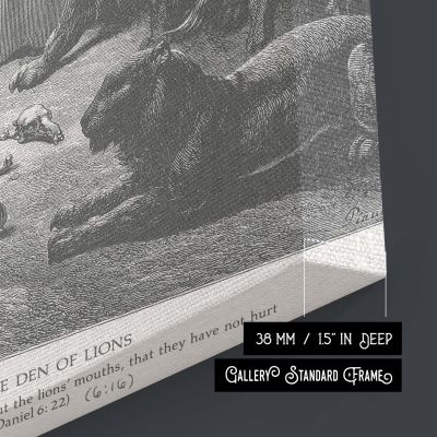 Daniel in the Lions' Den - Gustave Dore Divine Protection Scene 