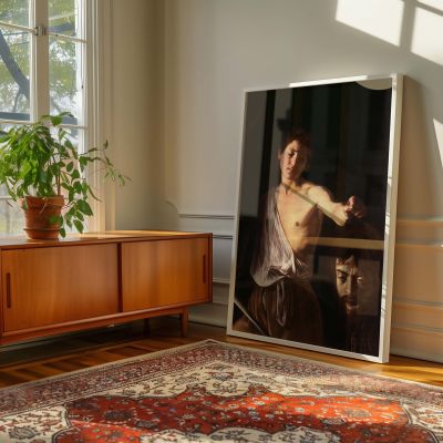 David with Head of Goliath - Biblical Justice Art by Caravaggio 