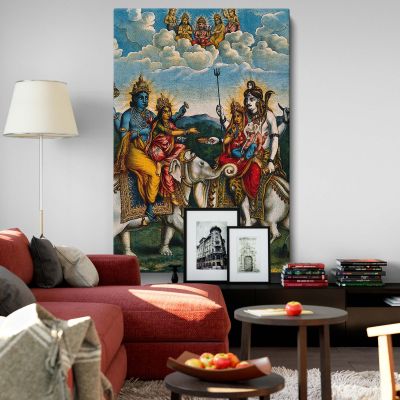 Divine Council - Vishnu, Lakshmi, Shiva, Parvati & Brahma