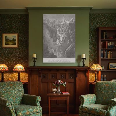 Earth Swallows Korah and Rebels - Gustave Dore Divine Judgment Scene 