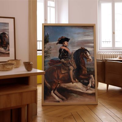 Equestrian Portrait of Philip IV - Velazquez Spanish King in Noble Pose 