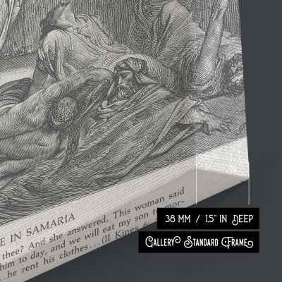 Famine in Samaria - Gustave Dore City Desperation and King's Despair 