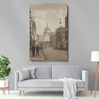 Fleet Street London - Cityscape with St. Paul's Cathedral By Harry Moult 