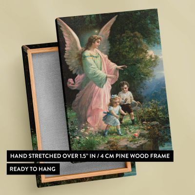 Guardian Angel - Children by Cliff Spiritual Protection Scene