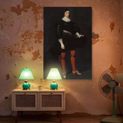 James Hamilton Earl of Arran - 1623 Portrait by Daniel Mytens as Framed Canvas 