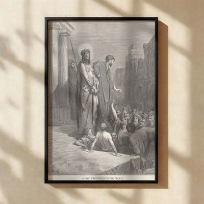 Jesus Presented to the People - Passion of Christ Engraving by Gustave Dore 