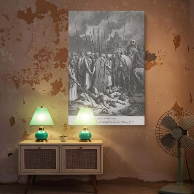 Joshua and Rahab - Gustave Dore Wall Canvas Biblical Mercy Scene 