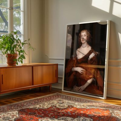Lady Killigrew Portrait by Van Dyck - Soft Flesh Tones and Earthy Draped Dress 