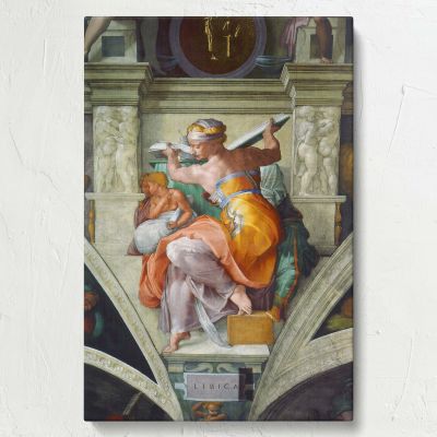 Libyan Sibyl - Sistine Chapel Ceiling Panel (1511) By Michelangelo Buonarroti 