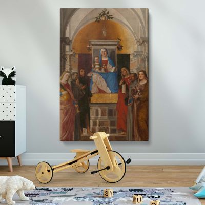 Madonna and Child with Saints canvas