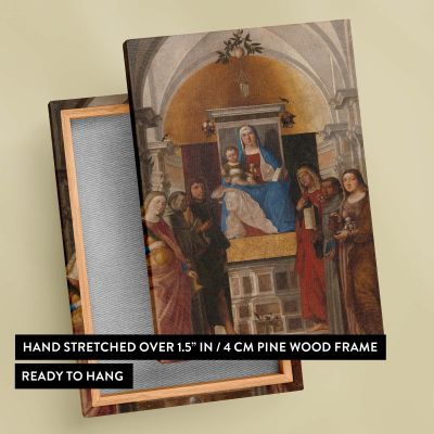 Madonna and Child with Saints - Renaissance Sacred Group By Marcello Fogolino 