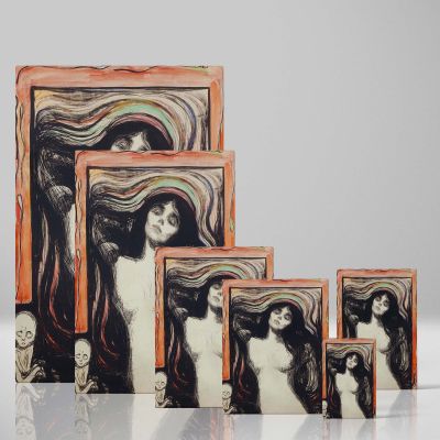 Madonna - Sensual and Spiritual Swirling Hair Portrait By Edvard Munch 