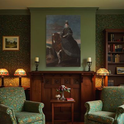 Margarita of Austria Equestrian - Velazquez Spanish Queen on Horseback 