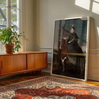 Margarita of Austria Equestrian - Velazquez Spanish Queen on Horseback 