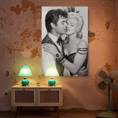 Marilyn and Rory Calhoun - Romantic Film Scene Poster 