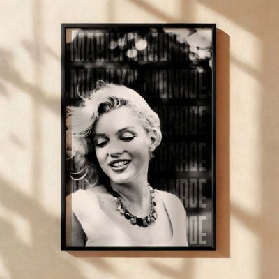 Marilyn Monroe in White Dress and Necklace - Retro Glam Smile 