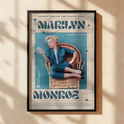 Marilyn Monroe Sipping Cocktail - Relaxed Glamour Scene 