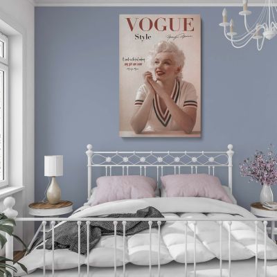 Marilyn Monroe Smile Quote - Fashion-Inspired Canvas Wall Art 