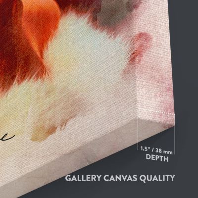 Marilyn Monroe Watercolor in Fur - Retro Canvas with Signature 
