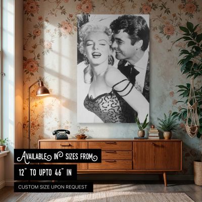 Marilyn Romantic Film Still - Classic Hollywood Wall Art 