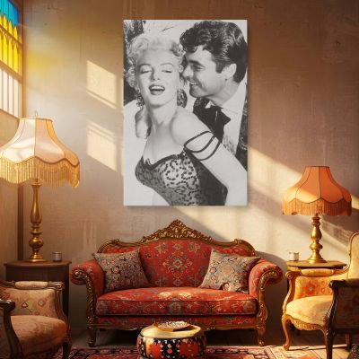 Marilyn Romantic Film Still - Classic Hollywood Wall Art 