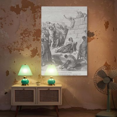 Martyrdom of Stephen - First Christian Martyr Scene by Gustave Dore 