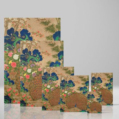 Peacock and Flowers - 17th Century Chinese Botanical Scene
