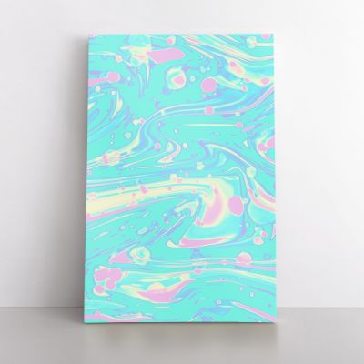 Modern Abstract Marble Painting Art Photo Print on Canvas with Frame Wall Mural Gift