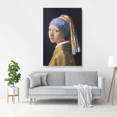 Girl with a Pearl Earring Canvas Johannes Photo Print on Canvas, Wall Art Home Decor, Ready to Hang Canvas, Wall Art, Home Decoration