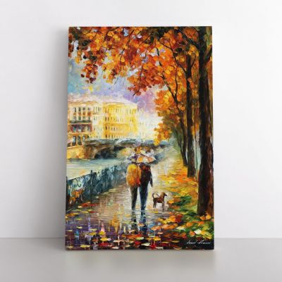 Palette Knife Art Oil Painting by Leonid Afremov Photo Print on Canvas with Frame Home Decor Wall Posters Gift
