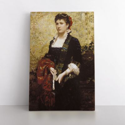 Henryk Hector Siemiradzki: Marie Lubomirska Photo Print on Canvas