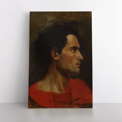 Henryk Hector Siemiradzki: A Art Painting of a Men Photo Print on Canvas