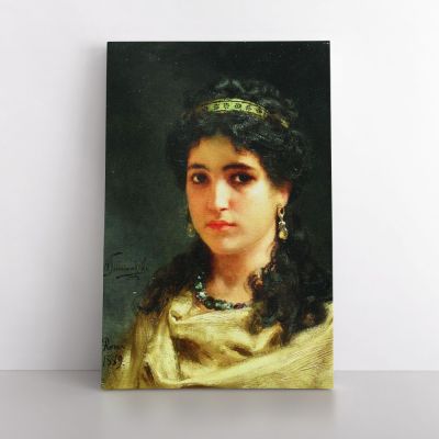 Henryk Hector Siemiradzki Portrait Painting of a Roman Woman Photo Print on Canvas