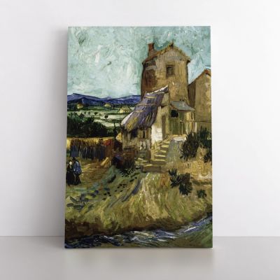 Vincent Van Gogh Original Painting The Old Mill Abstract Painting Photo Print on Canvas with Frame or Rolled Canvas Wall Mural