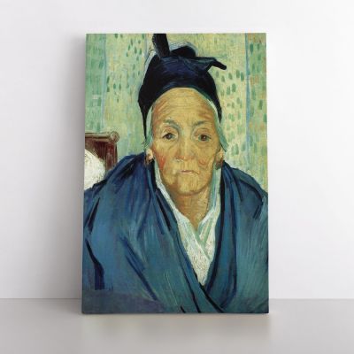Vincent Van Gogh Painting An Old Women of Arles Abstract Painting Photo Print on Canvas with Frame Wall Mural
