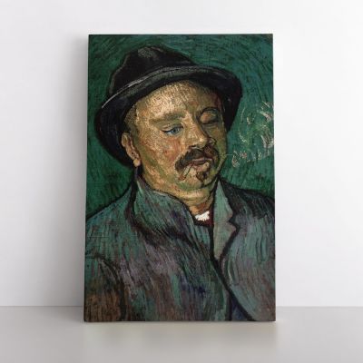 Vincent Van Gogh Painting Portrait Of A One-Eyed Man Abstract Painting Photo Print on Canvas with Frame Wall Mural