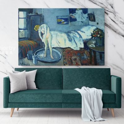 Pablo Picasso: The Blue Room Painting Artistic Modernism Painting Canvas Photo Print Home Decor Wall Posters