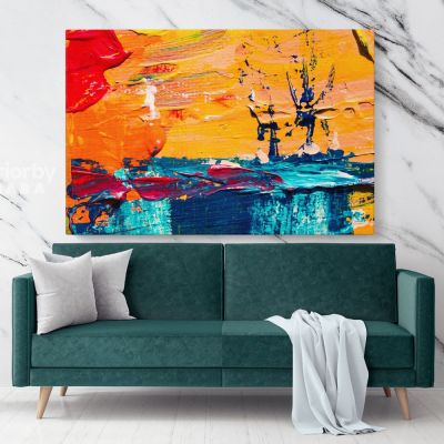 Abstract Art Painting Canvas Photo Print with Frame Artworks Living Room Decor Wall Posters Canvas Gift
