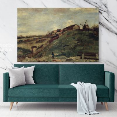 Montmartre Quarry The Mills Painting by Vincent Van Gogh Dutch Painter Original Painting Canvas Photo Print Wall Artwork