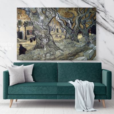 The Road Menders Painting by Vincent Van Gogh Dutch Painter Original Painting Canvas Photo Print Wall Artwork