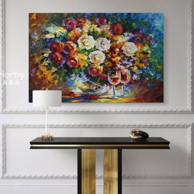 Leonid Afremov Original Oil Painting Photo Print on Canvas Sunflower Art Famous Painting Posters Home Decor Wall Mural