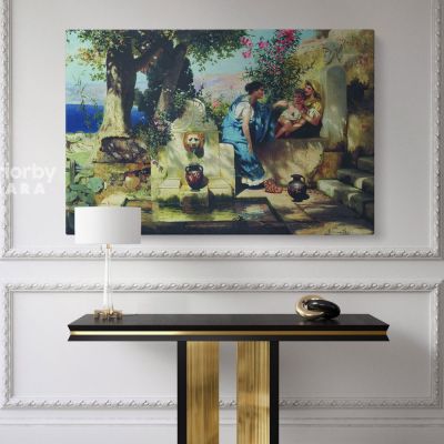 Henryk Hector Siemiradzki Artist: Famous Painting Photo Print on Canvas