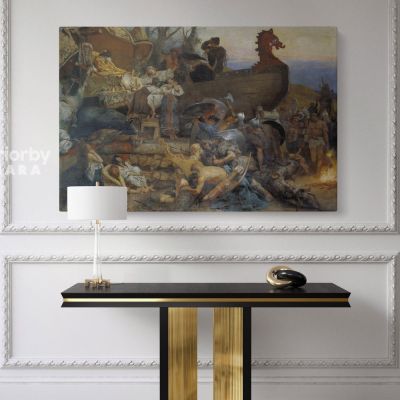 Funeral of Ruthenian Noble by Henryk Hector Siemiradzki Photo Print on Canvas