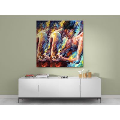 Passion Palette Knife Oil Painting by Leonid Afremov Photo Print on Canvas Home Decoration Wall Mural Gift