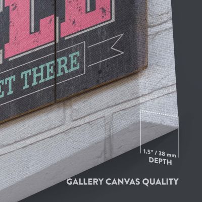 Set Your Goals High - Motivational Quote in Vintage Typography