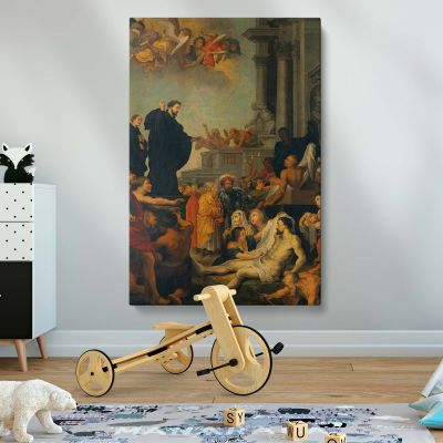 St. Francis Xavier Preaching - Biblical Healing Revival By Peter Paul Rubens 
