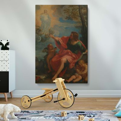 St. John on Patmos - Visionary Religious Scene By Carlo Maratta 